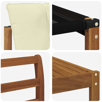 Set di divani da esterno con cuscino 8 pcs Naturale e Crema | homemem39