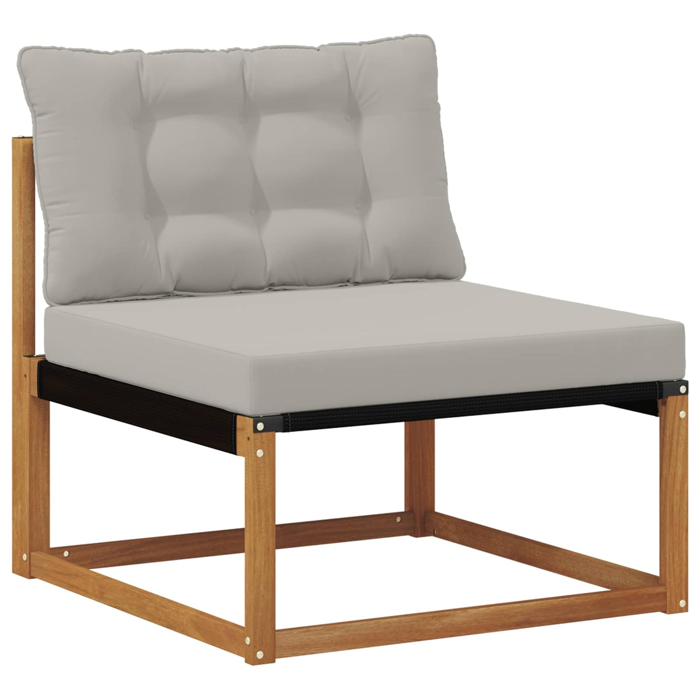 Set di divani da esterno 6 pcs Grigio Naturale e Chiaro | homemem39