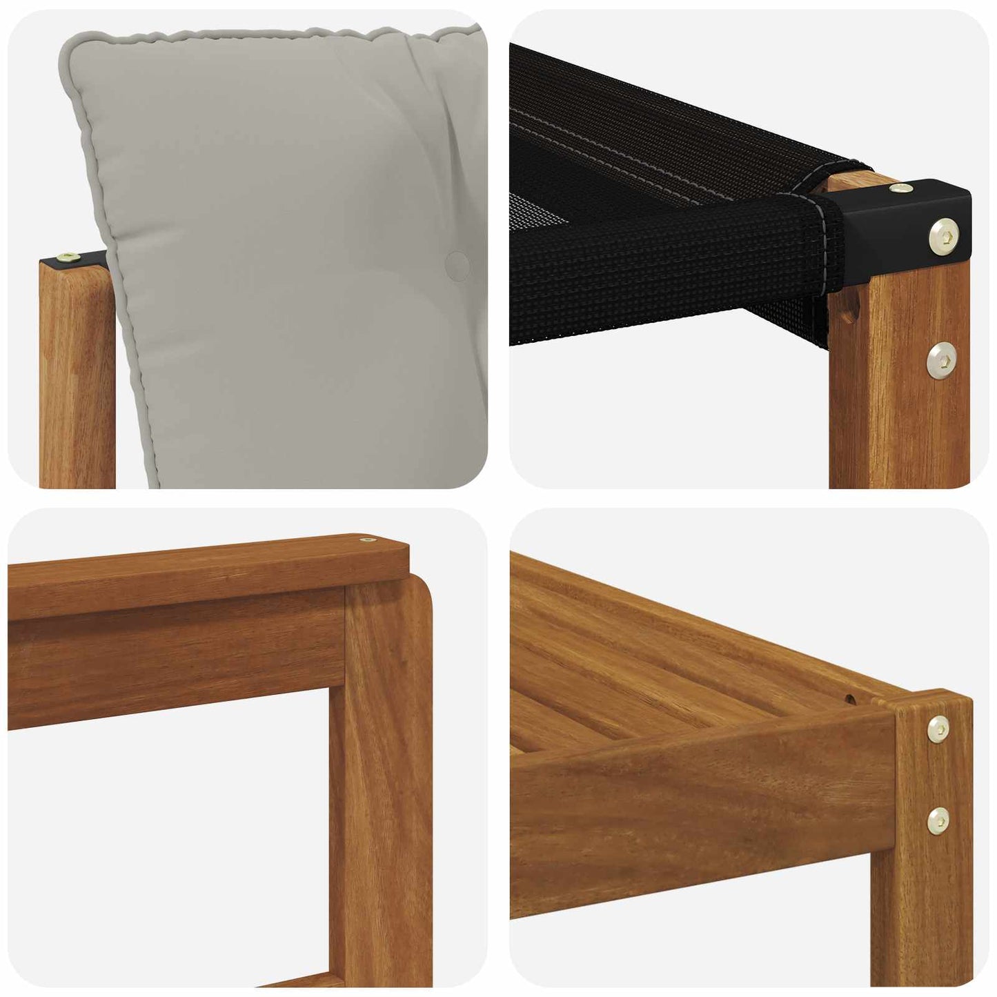 Set di divani da esterno 5 pcs Grigio Naturale e Chiaro | homemem39
