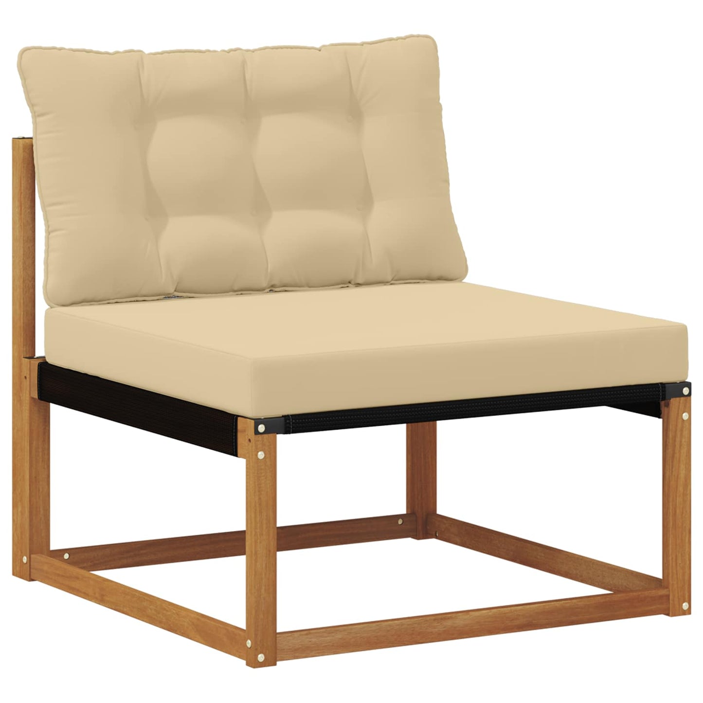Set di divani da esterno con cuscino 5 pcs Naturale e Beige | homemem39