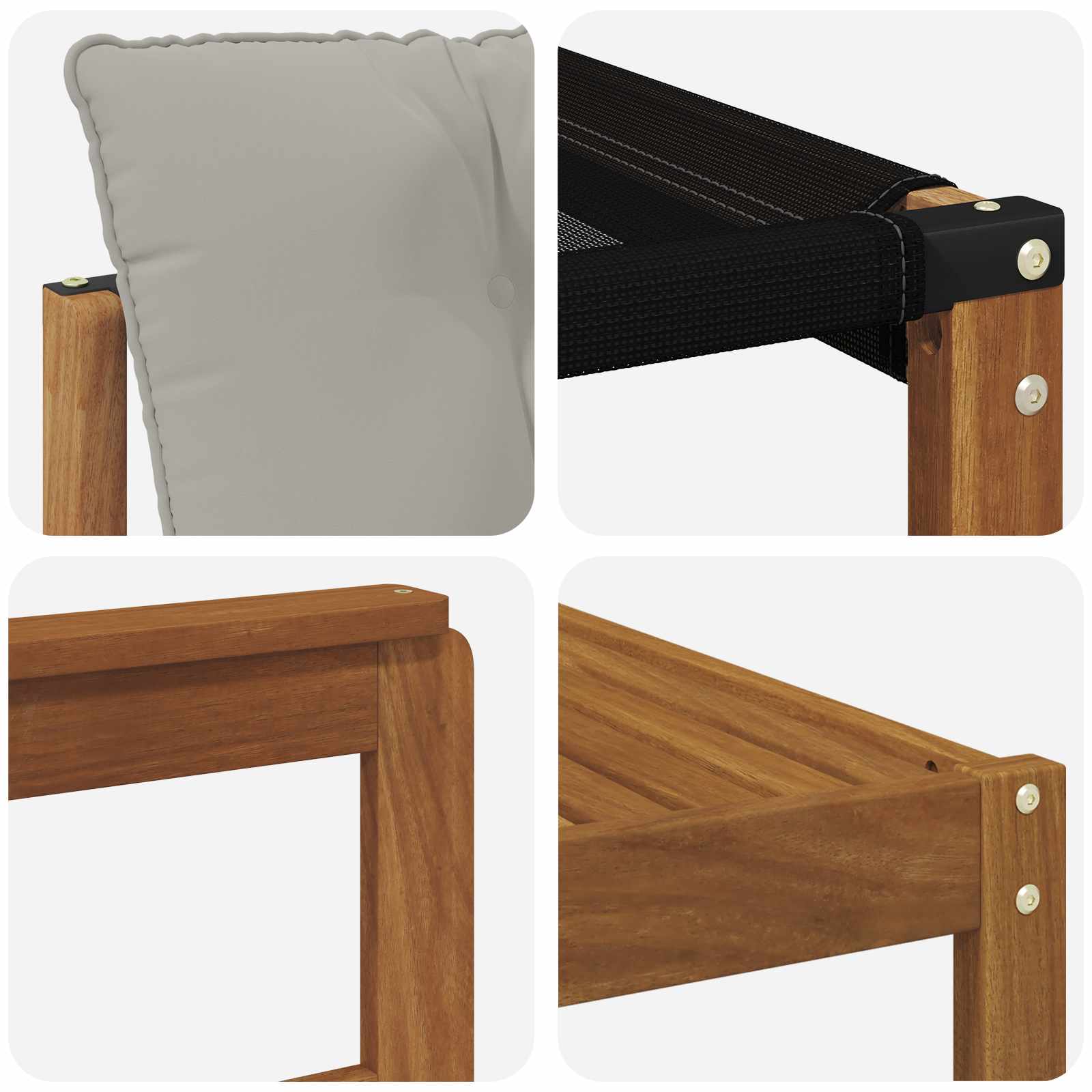 Set di divani da esterno 6 pcs Grigio Naturale e Chiaro | homemem39