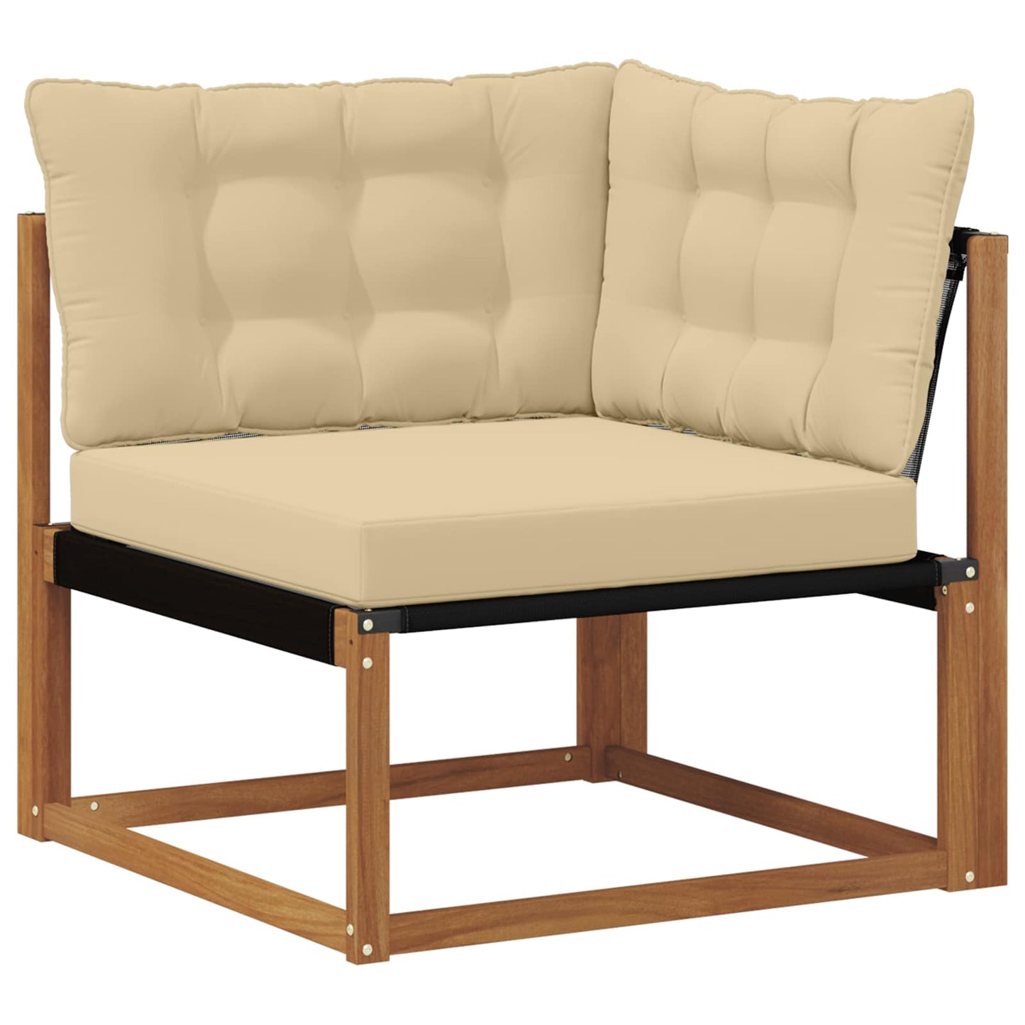 Set di divani da esterno con cuscino 6 pcs Naturale e Beige | homemem39