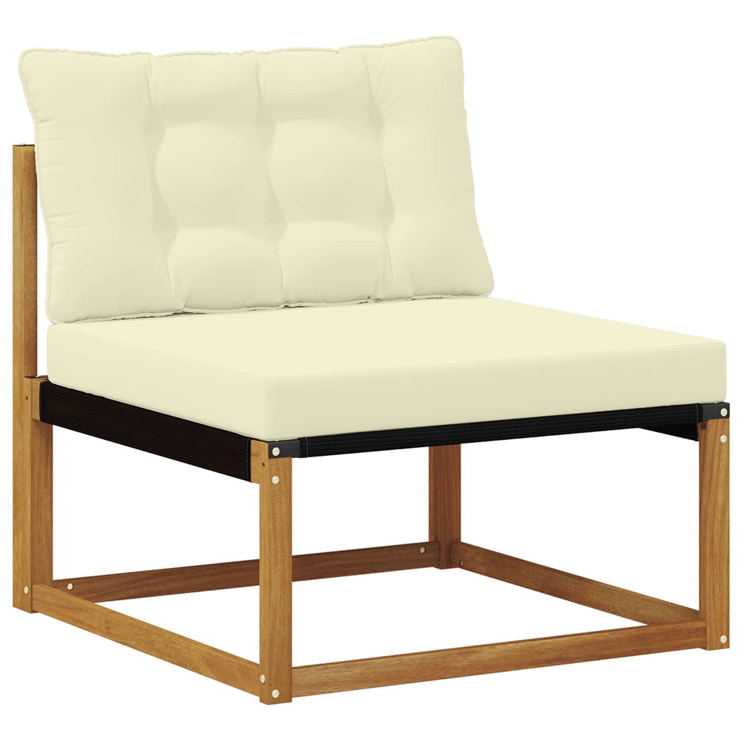 Set di divani da esterno con cuscino 6 pcs Naturale e Crema | homemem39
