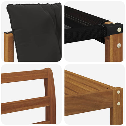 Set di divani da esterno con cuscino 9 pcs Naturale e Nero | homemem39