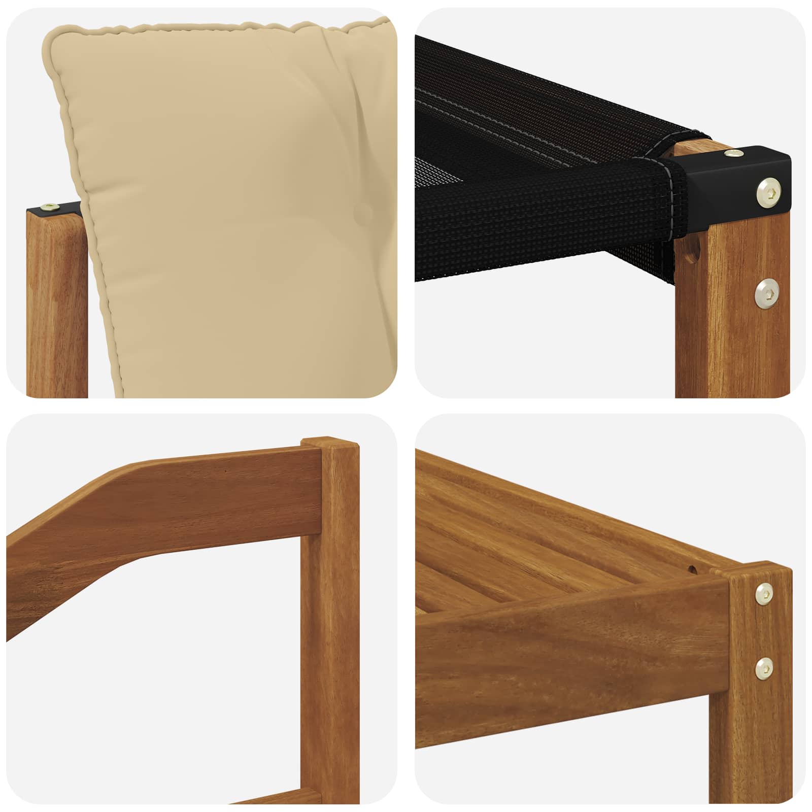Set di divani da esterno con cuscino 9 pcs Naturale e Beige | homemem39