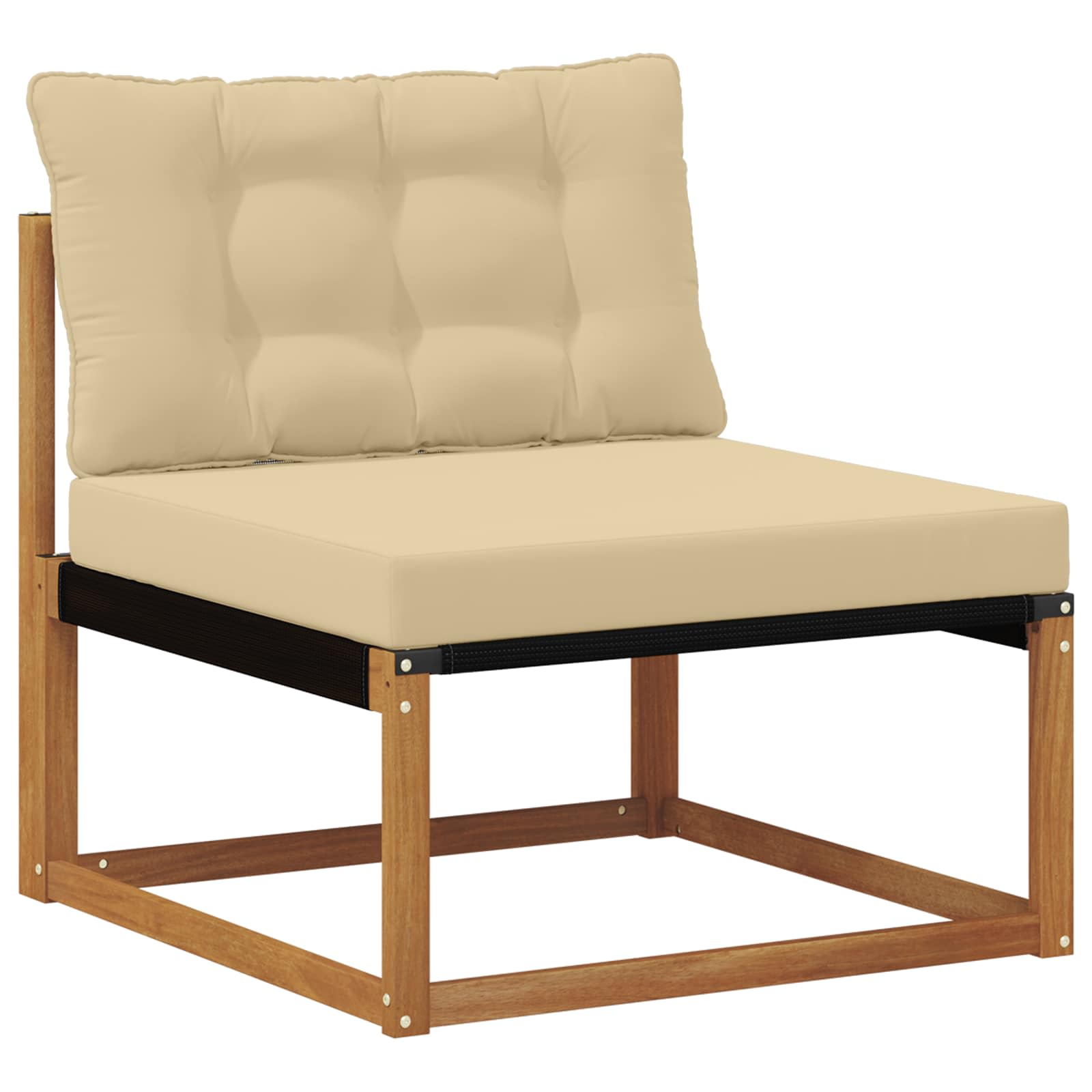 Set di divani da esterno con cuscino 10 pcs Naturale e Beige | homemem39
