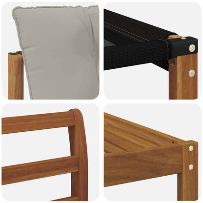 Set di divani da esterno 11 pcs Grigio Naturale e Chiaro | homemem39