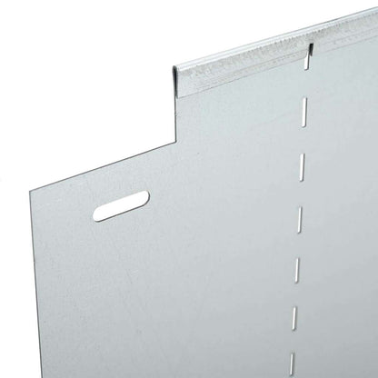 Bordure per prato 30 pcs Argento 100 x 25 x 0,07 cm | homemem39