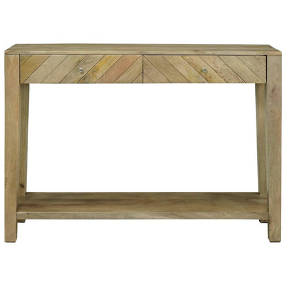 Tavolo consolle con cassetto Grigio naturale 110 x 30 x 80 cm