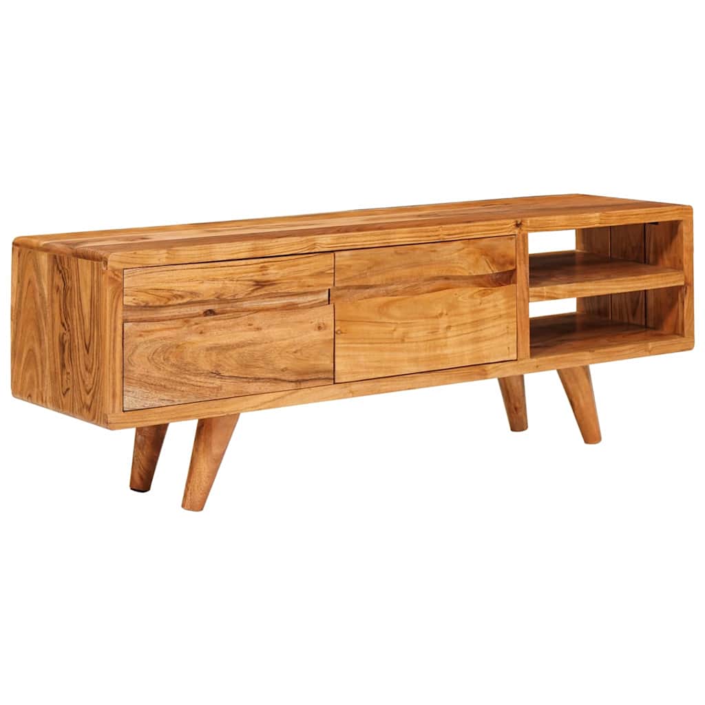 Mobile TV Marrone 110 x 30 x 40 cm Legno di Acacia Massello | homemem39