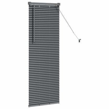 Tendaggi a veneziana Grigio scuro 130 x 50 cm Alluminio