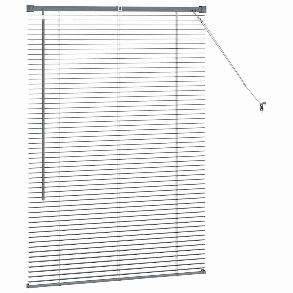 Tendaggi a veneziana Grigio scuro 130 x 85 cm Alluminio | homemem39