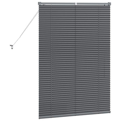 Tendaggi a veneziana Grigio scuro 130 x 85 cm Alluminio | homemem39