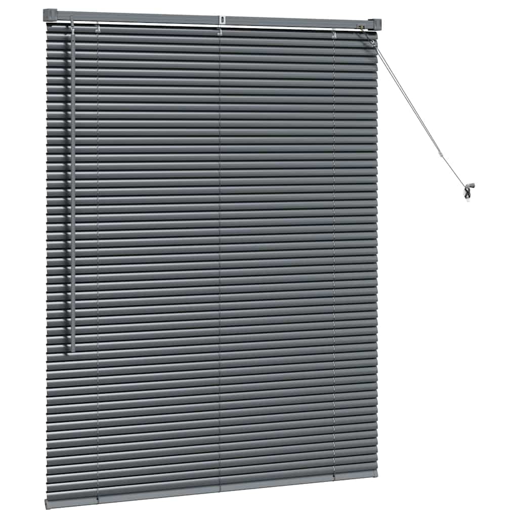 Tendaggi a veneziana Grigio scuro 130 x 100 cm Alluminio | homemem39