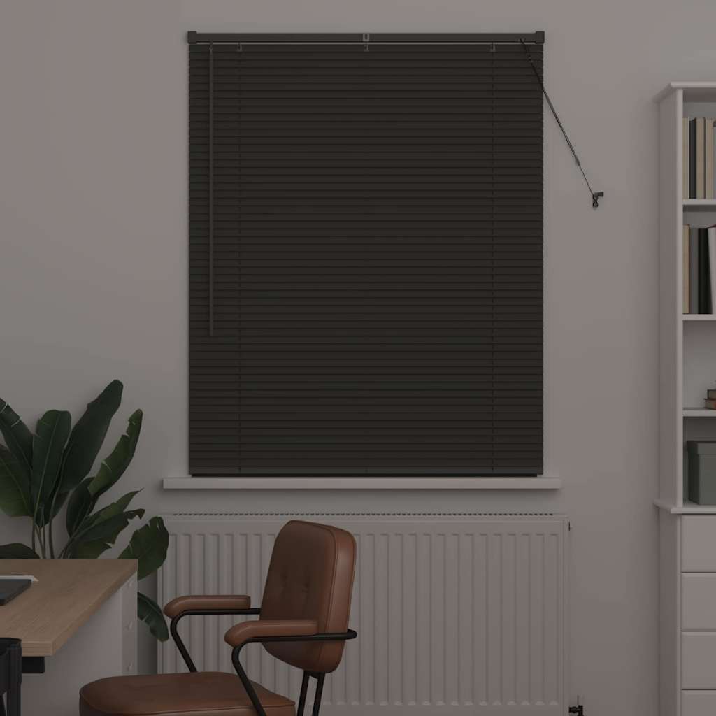 Tendaggi a veneziana Grigio scuro 130 x 105 cm Alluminio | homemem39