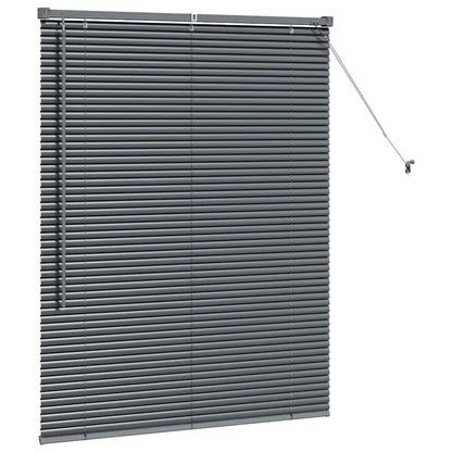 Tendaggi a veneziana Grigio scuro 130 x 105 cm Alluminio | homemem39