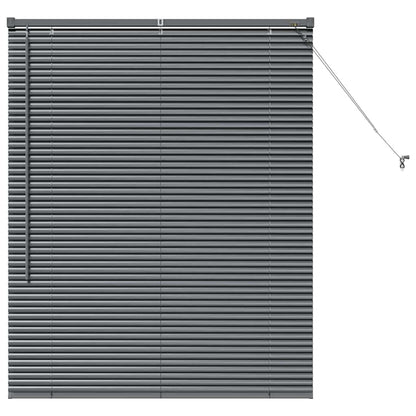 Tendaggi a veneziana Grigio scuro 130 x 105 cm Alluminio | homemem39