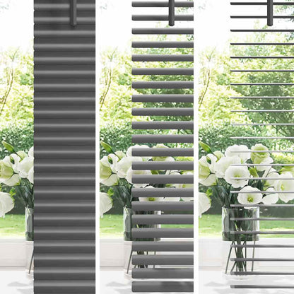 Tendaggi a veneziana Grigio scuro 130 x 110 cm Alluminio | homemem39