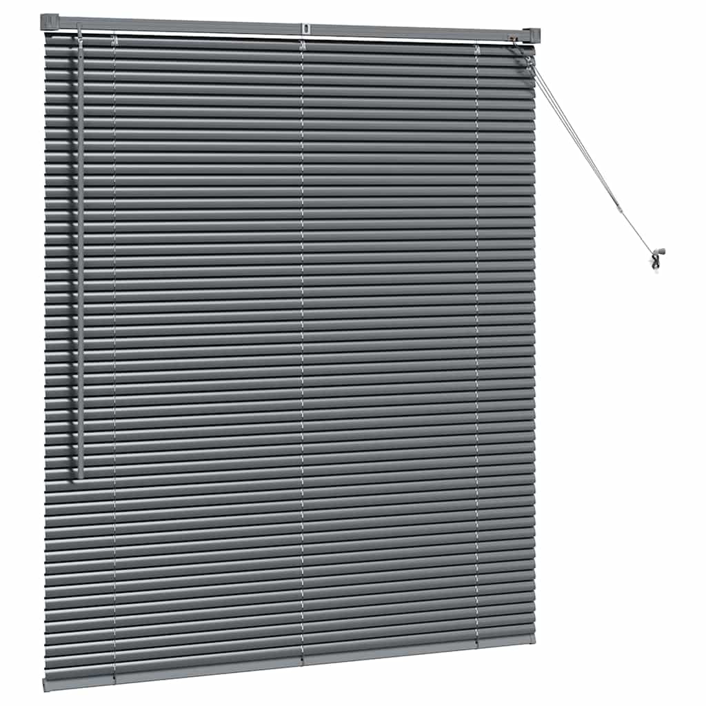 Tendaggi a veneziana Grigio scuro 130 x 110 cm Alluminio | homemem39