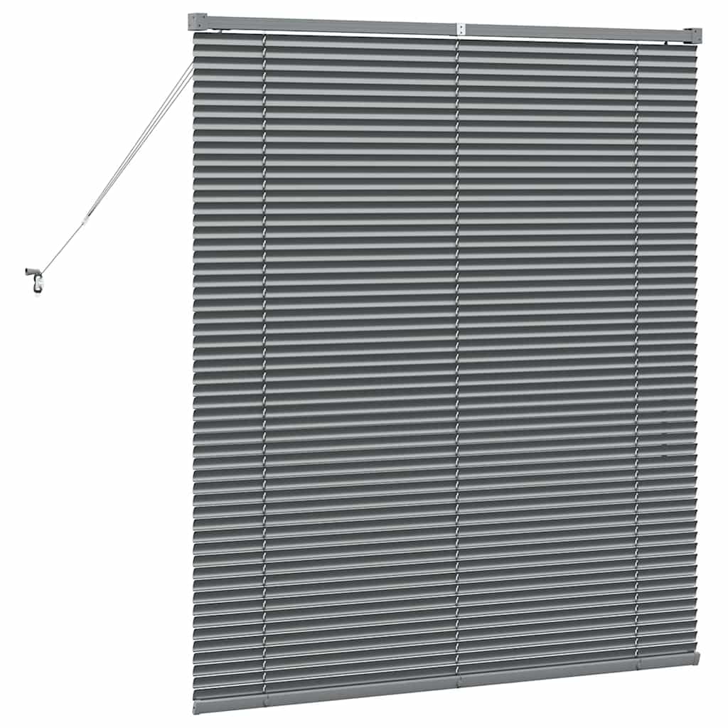 Tendaggi a veneziana Grigio scuro 130 x 115 cm Alluminio | homemem39