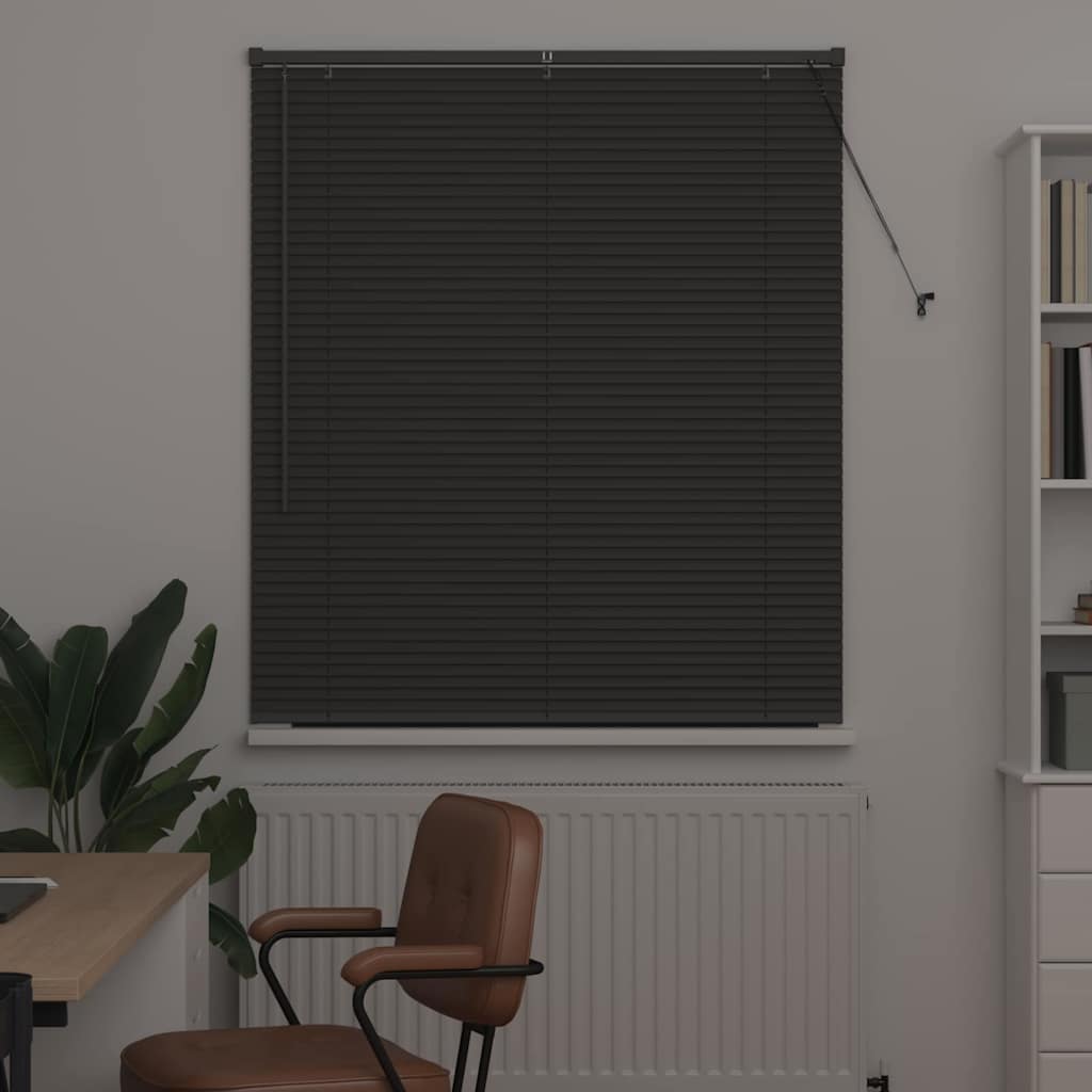 Tendaggi a veneziana Grigio scuro 130 x 120 cm Alluminio | homemem39
