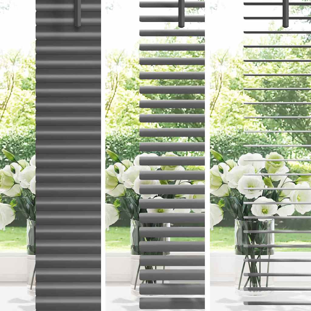 Tendaggi a veneziana Grigio scuro 130 x 120 cm Alluminio | homemem39