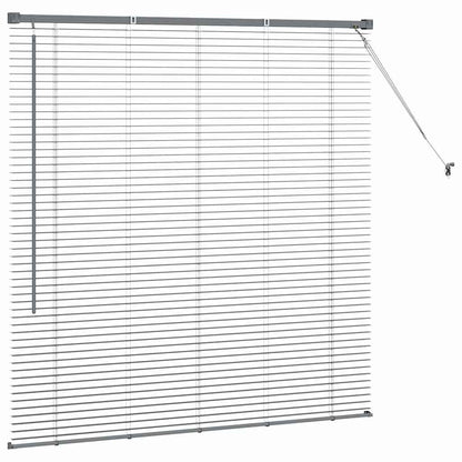 Tendaggi a veneziana Grigio scuro 130 x 135 cm Alluminio | homemem39