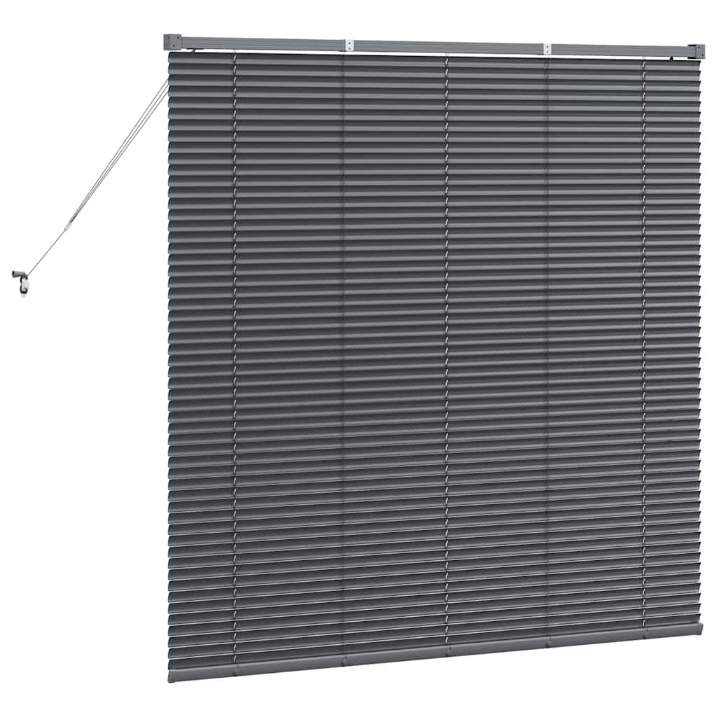 Tendaggi a veneziana Grigio scuro 130 x 135 cm Alluminio | homemem39