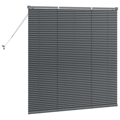 Tendaggi a veneziana Grigio scuro 130 x 135 cm Alluminio | homemem39