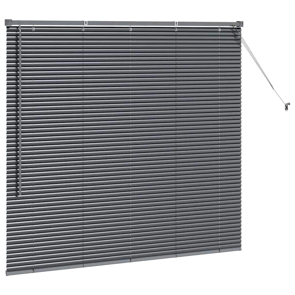 Tendaggi a veneziana Grigio scuro 130 x 140 cm Alluminio | homemem39