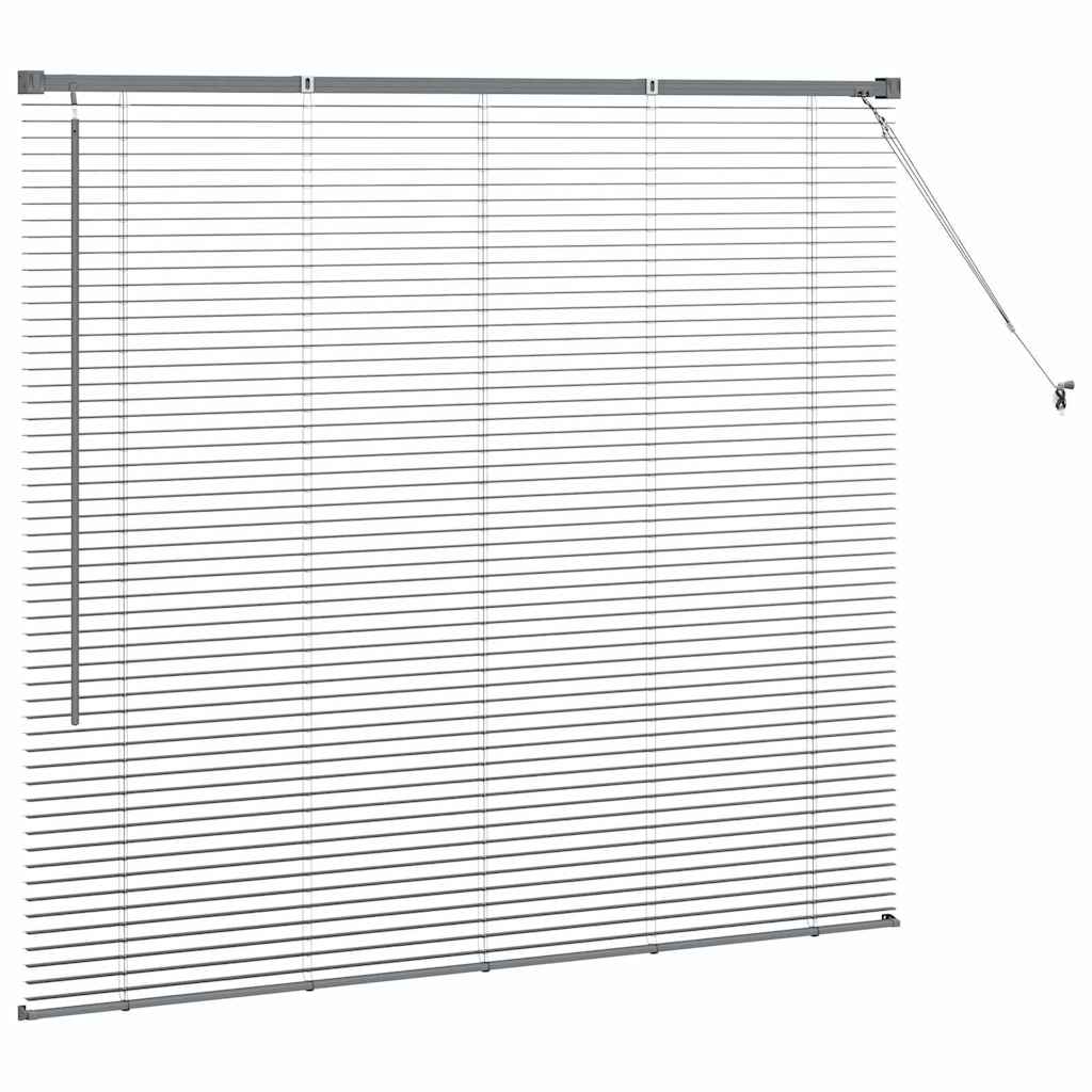 Tendaggi a veneziana Grigio scuro 130 x 145 cm Alluminio | homemem39