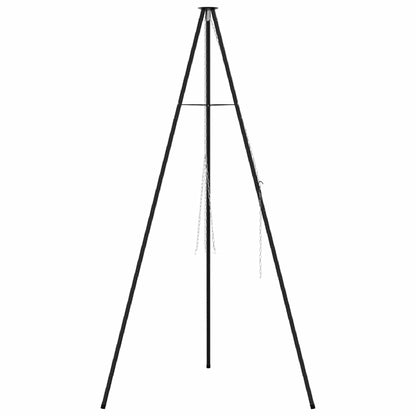 Treppiede da Campeggio Nero 92 x 92 x 191,5 cm Acciaio | homemem39