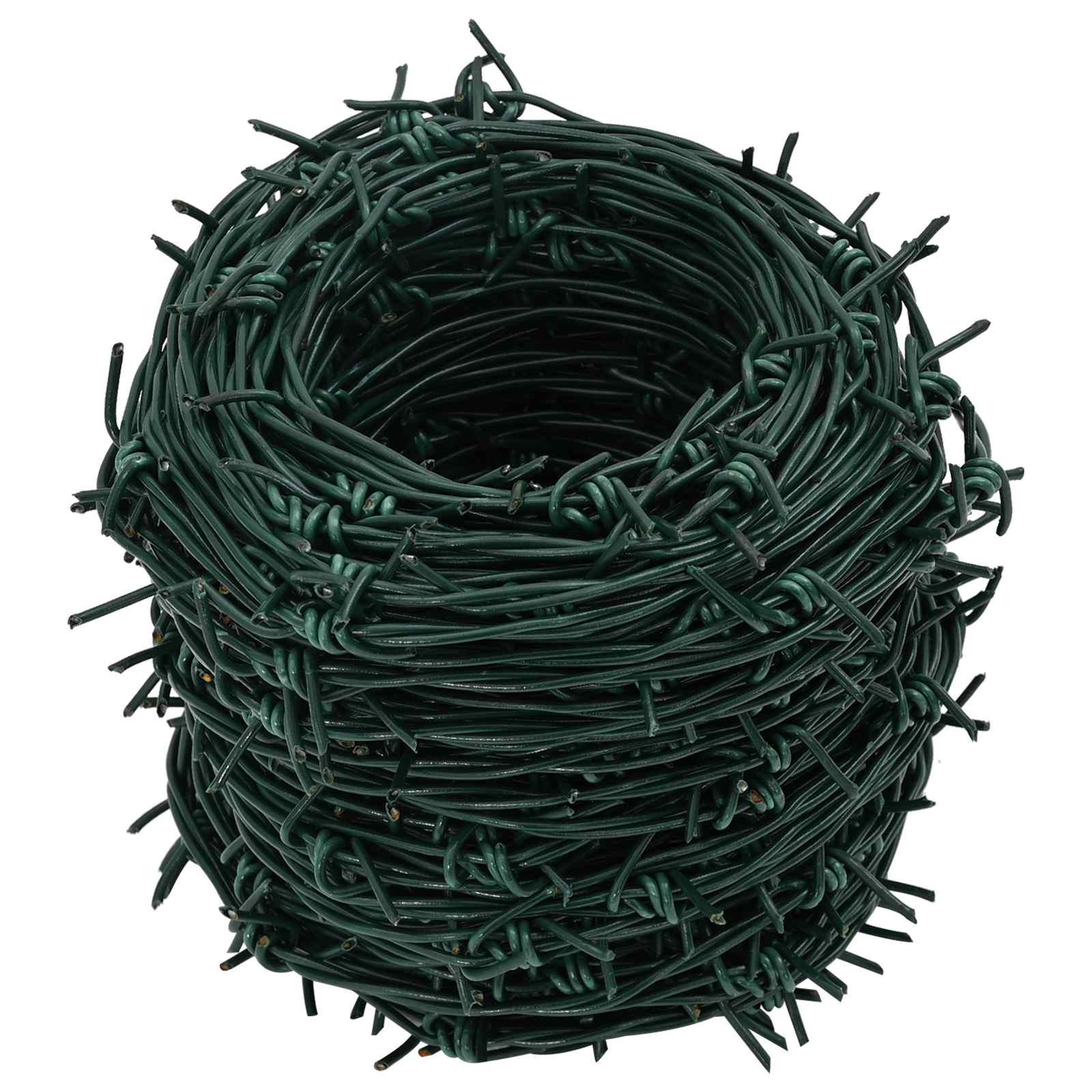 Fil di Ferro Spinato Verde 50 m Acciaio Zincato a Caldo | homemem39