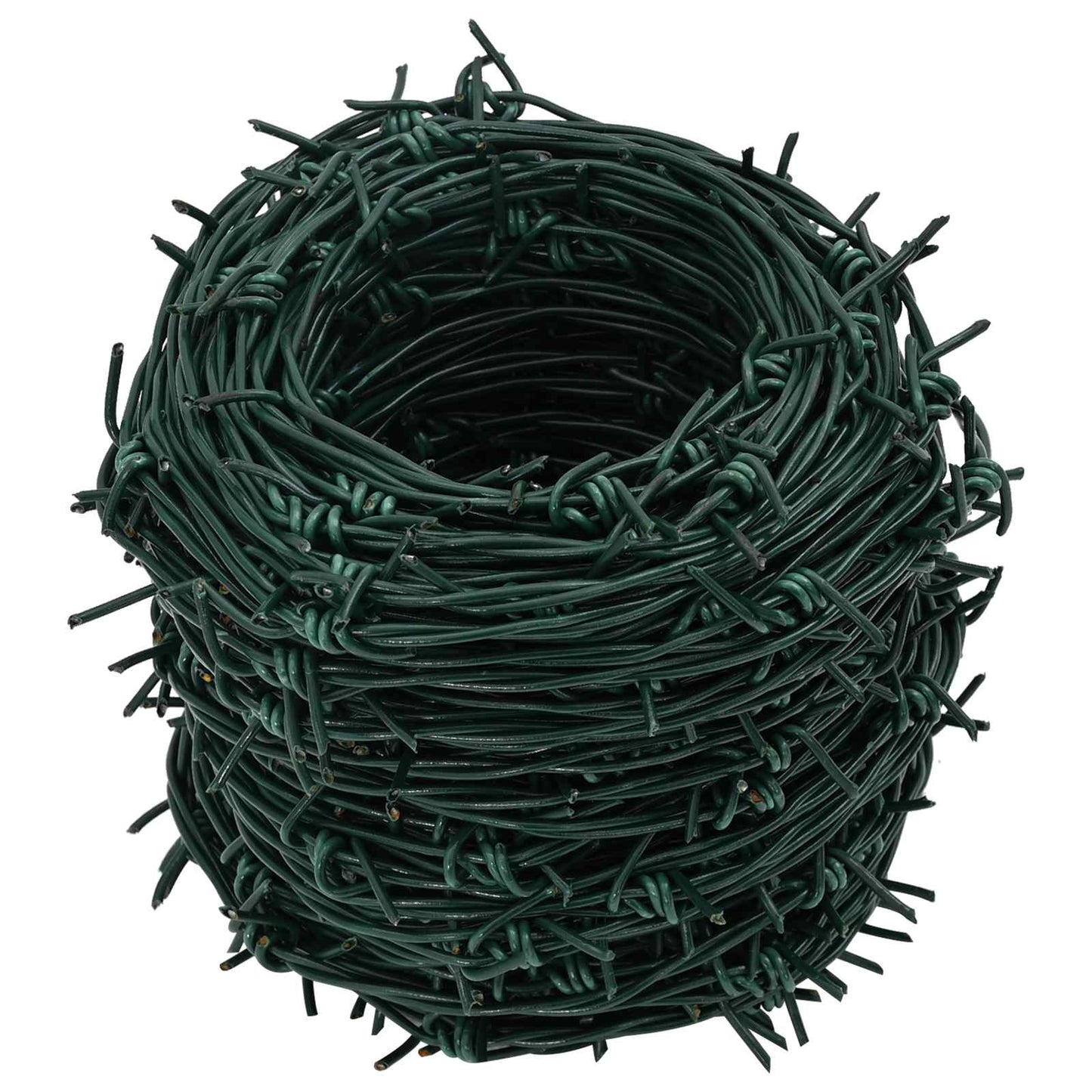 Fil di Ferro Spinato Verde 100 m Acciaio Zincato a Caldo | homemem39