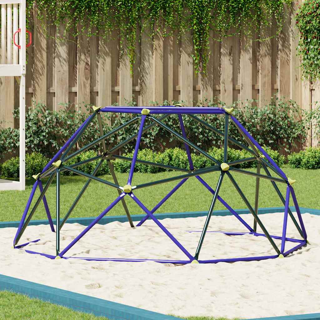 Dome per arrampicata per bambini Blu 8FT senza scivolo Acciaio | homemem39