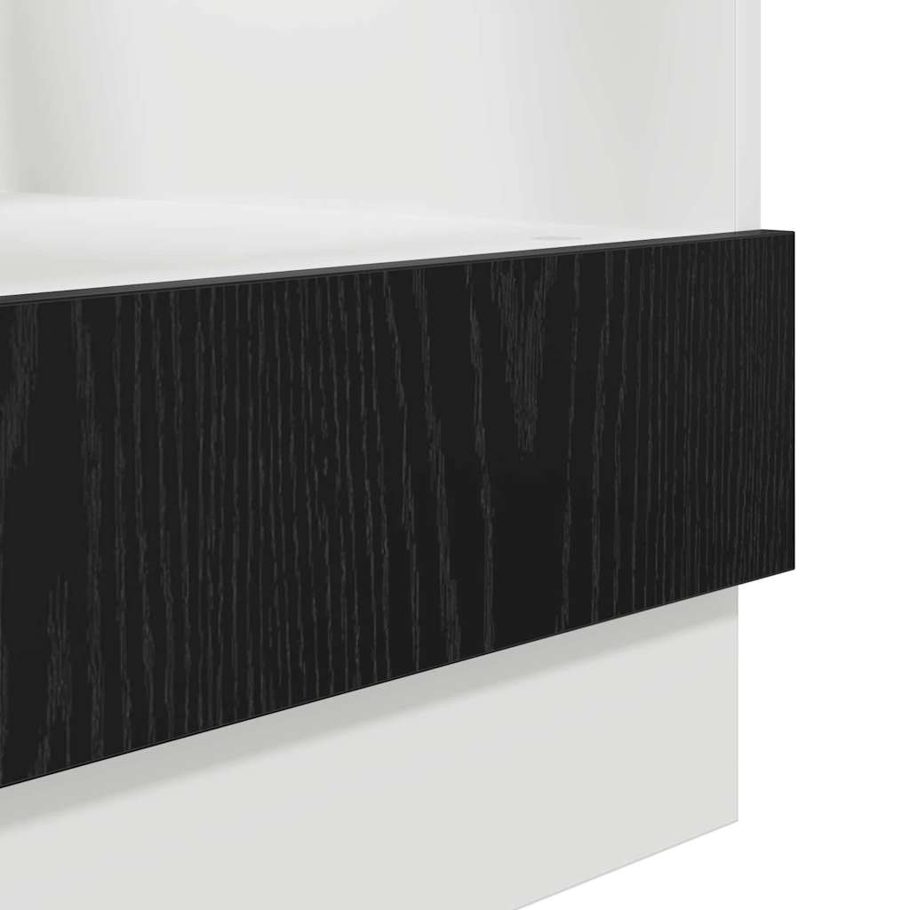 Armadio per forno Riga Rovere nero 60 x 46 x 81,5 cm