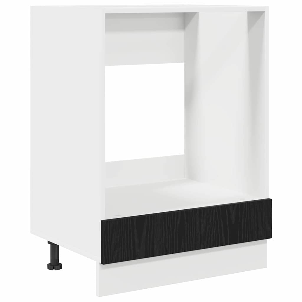 Armadio per forno Riga Rovere nero 60 x 46 x 81,5 cm