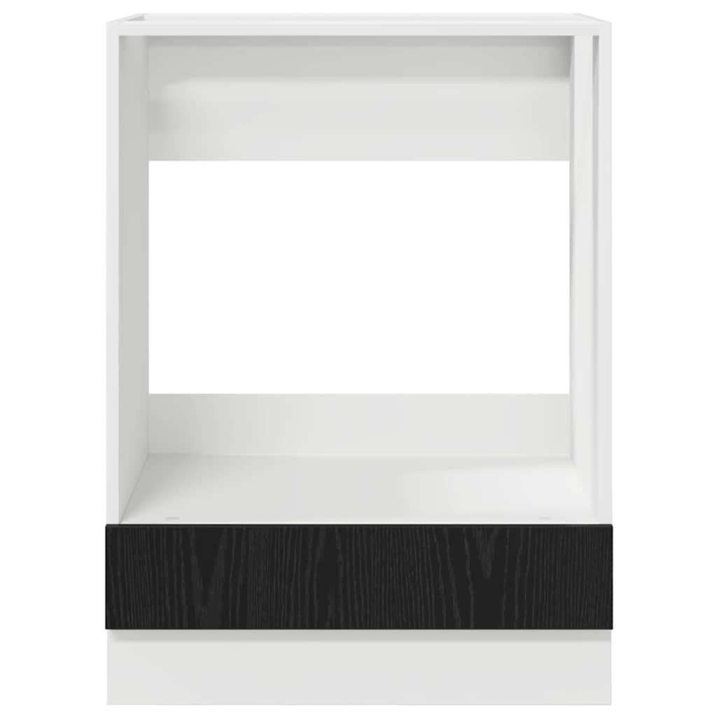 Armadio per forno Riga Rovere nero 60 x 46 x 81,5 cm