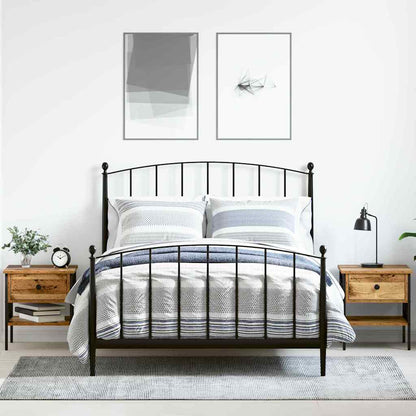 Comodino con cassetto 2 pcs Legno vecchio 40 x 42 x 45 cm