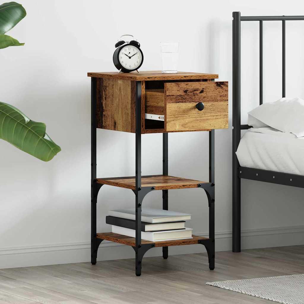 Armadio da Notte Marrone 33.5 x 36 x 70 cm Legno ingegnerizzato | homemem39