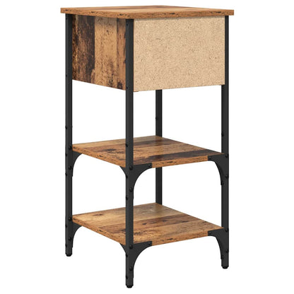 Armadio da Notte con cassetto 2 pcs Marrone 33.5 x 36 x 70 cm | homemem39