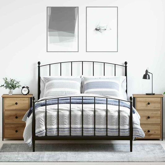 Armadio da Notte con cassetto 2 pcs rovere artigianale