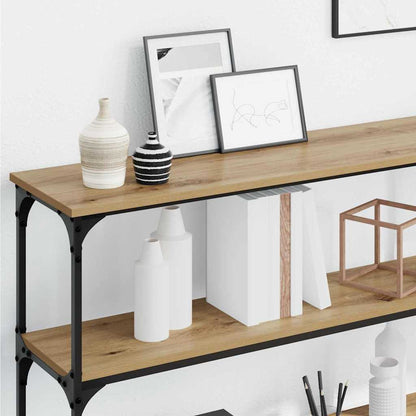 Tavolo consolle rovere artigianale 200 x 29 x 75 cm