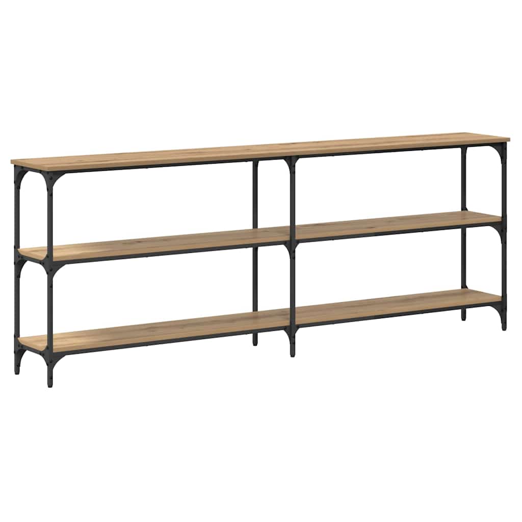 Tavolo consolle rovere artigianale 200 x 29 x 75 cm
