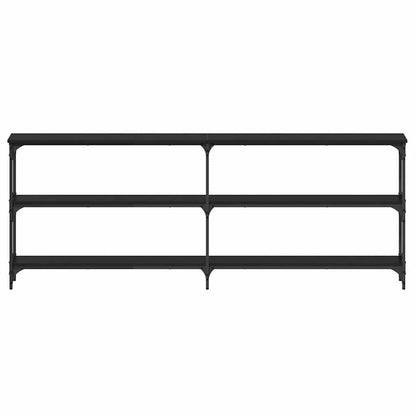 Tavolo consolle Rovere nero 200 x 29 x 75 cm