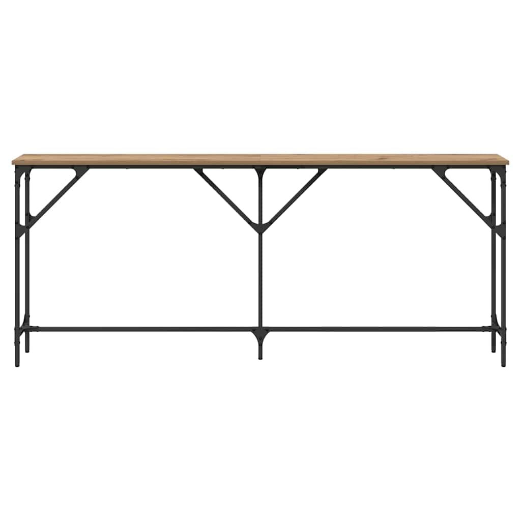 Tavolo consolle rovere artigianale 180 x 23 x 75 cm