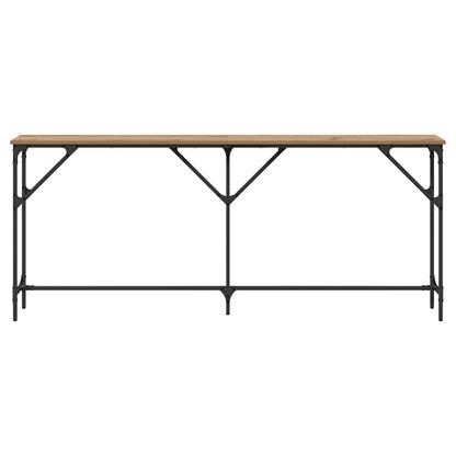 Tavolo consolle rovere artigianale 180 x 23 x 75 cm