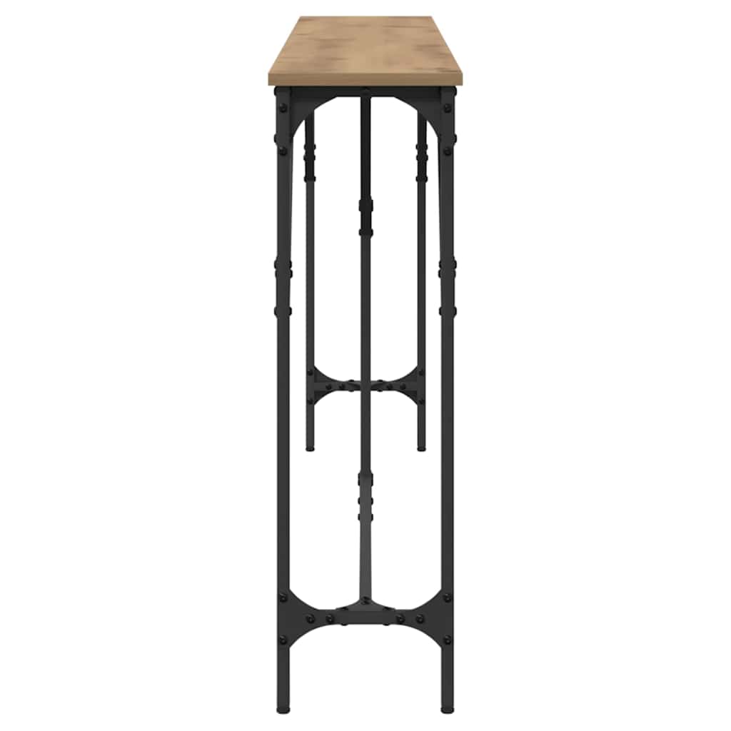 Tavolo consolle rovere artigianale 180 x 23 x 75 cm