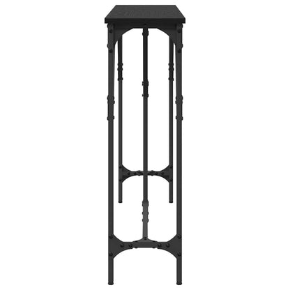 Tavolo consolle Rovere nero 140 x 23 x 75 cm