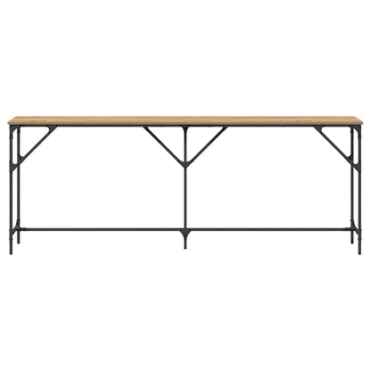 Tavolo consolle rovere artigianale 200 x 29 x 75 cm